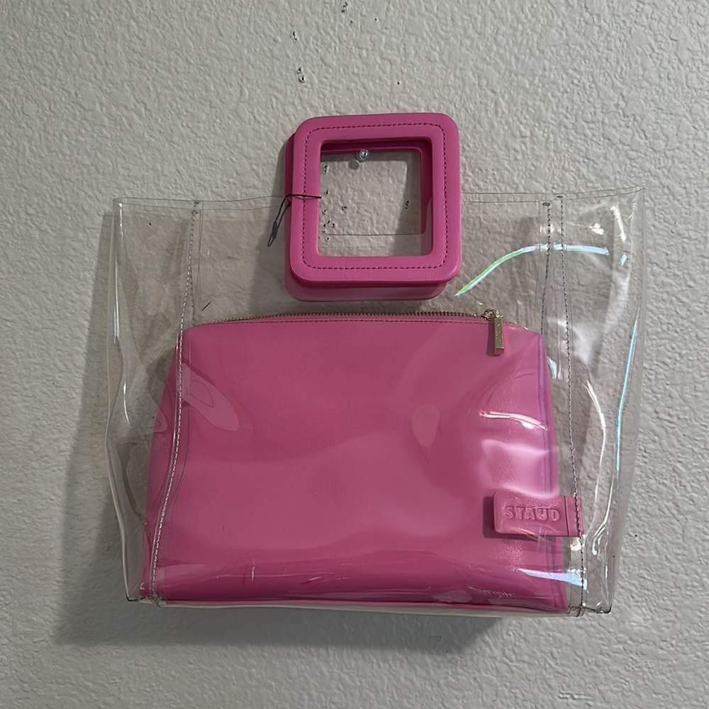 STAUD small pvc handle bag